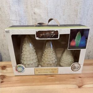 Apothecary & Company Color Changing LED Christmas Tree Set with Daily Timer